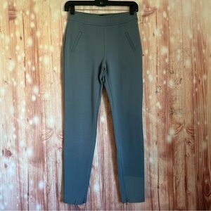 Noir Slate Blue Ponte Knit Pull On Leggings